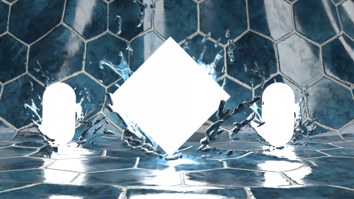 Glowing triangle