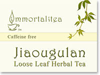Дизайн этикетки для чая Jiaogulan Immortalitea