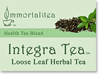 Дизайн этикетки для чая Integra Immortalitea
