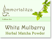 Дизайн этикетки для чая White Murlberry Immortalitea