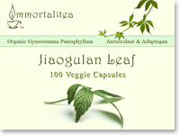 Дизайн этикетки для чая Jiaogulan Immortalitea