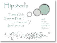 Рекламный флаер клуба Hipsteria