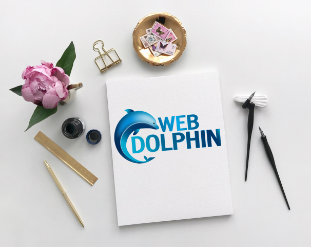 Логотип для веб-студии "Dolphin"