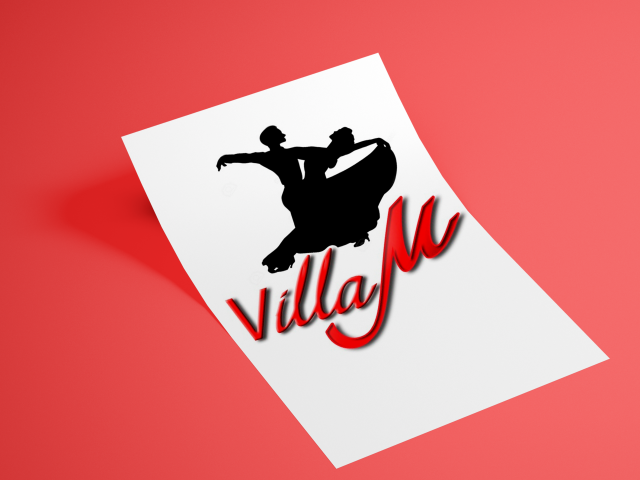Логотип для студии танцев "Villa M"