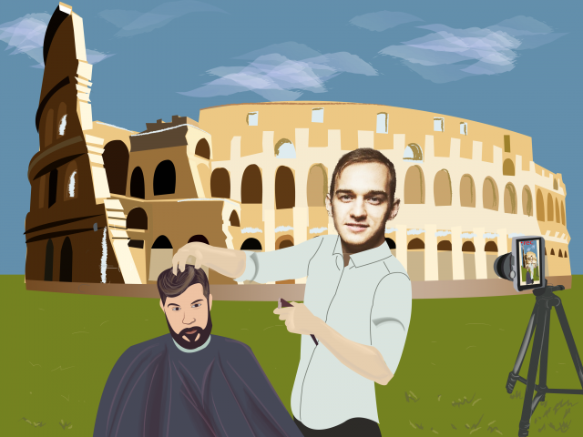 Иллюстрация в рамках сотрудничества с компанией HP