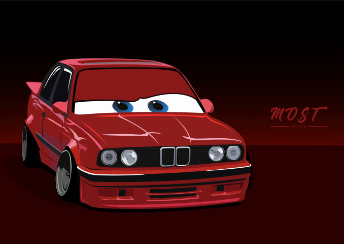 Vector illustration bmw e30