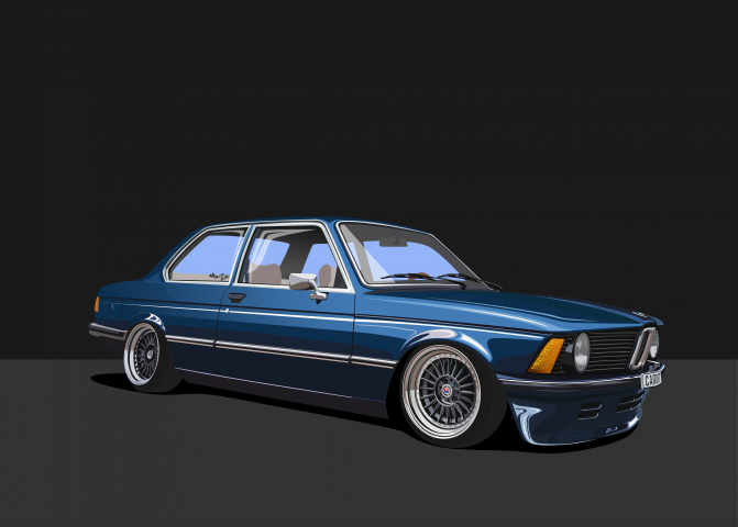 Vector illustration BMW e-21