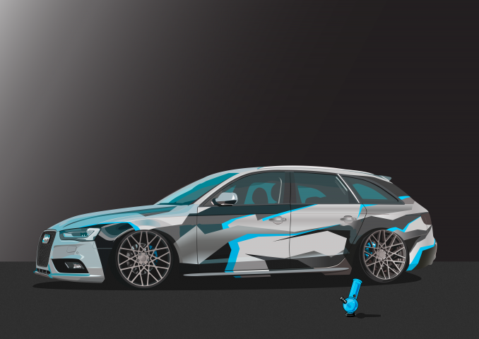Векторная графика Авто AudiA4avant
