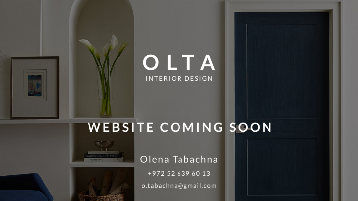 Временная страница студии OLTA - дизайн интерьера