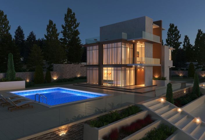 Визуализация загородного дома