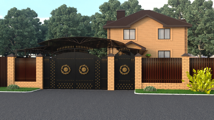 Визуализация коттеджа