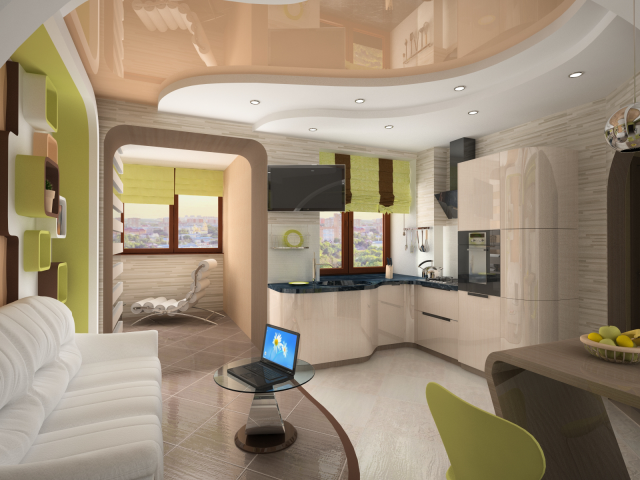 Гостиная-кухня