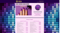 Сайт-визитка с онлайн записью. OSIA - салон маникюра  в Москве