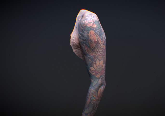 3D Скан татуировки