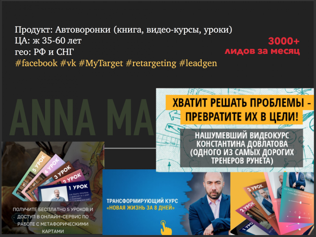 Лидогенерация для автоворонок тематика: психология
