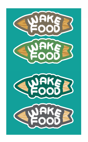 Логотип для фудтрака Wakefood