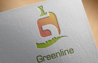 Логотип компании-производителя овощей "Greenline"