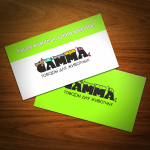 Визитка компании товаров для животных "GAMMA"