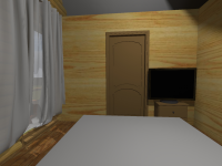 баня 6х6 спальня 1