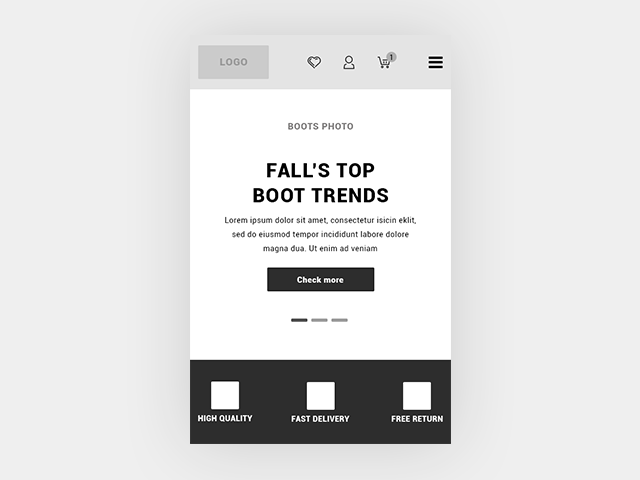 Мобильная версия магазина "Classy Shoe"