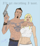 Иллюстрация в стиле GTA