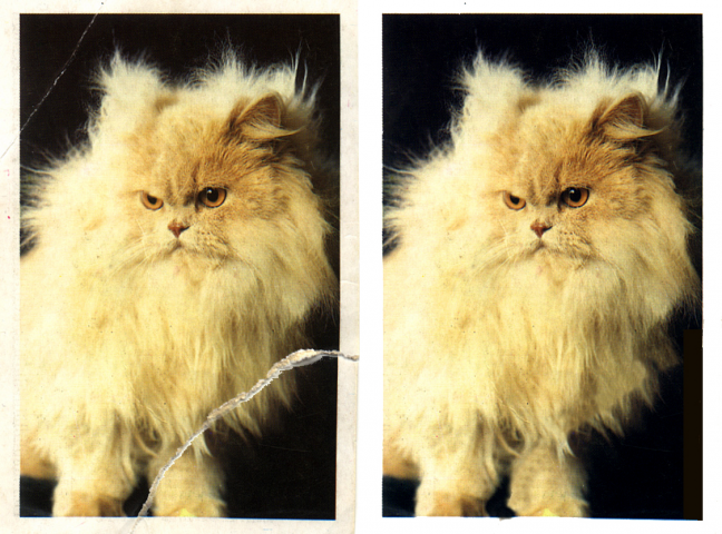 Ретуш старой цветной фотографии