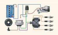 Схема зажигания (векторная графика)