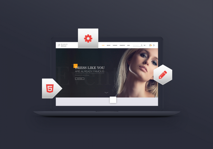 Уникальный дизайн магазина одежды