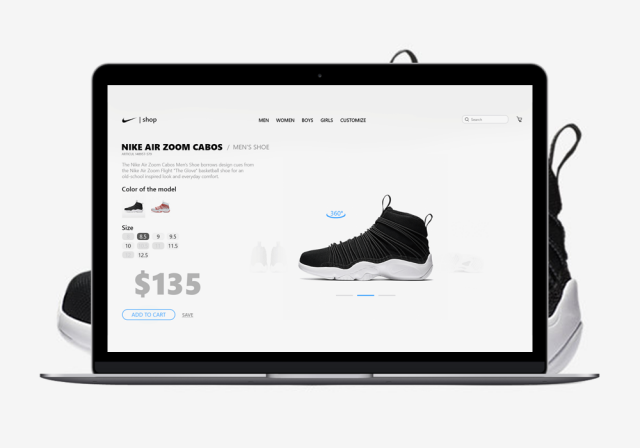 Nike страница товара