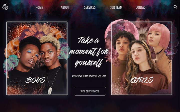 Landing page для салона красоты