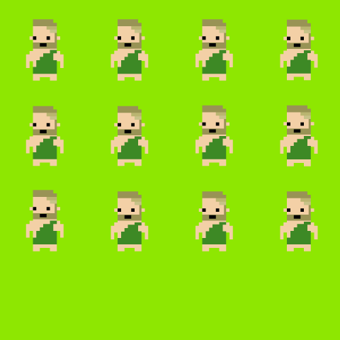 [8-bit] Анимация для Unity2d [Дыхание героя #2]