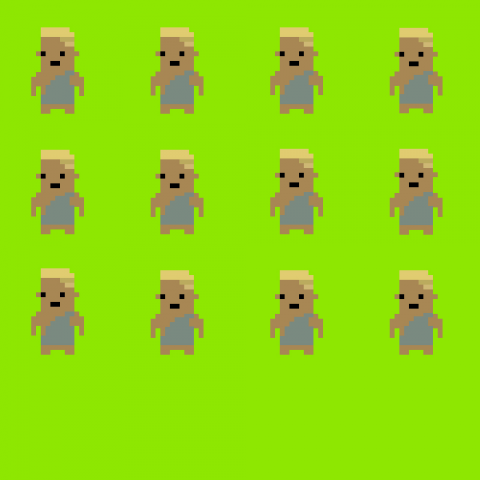 [8-bit] Анимация для Unity2d [Дыхание героя #3]