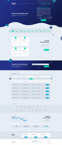 Website for buying and selling cryptocurrencies