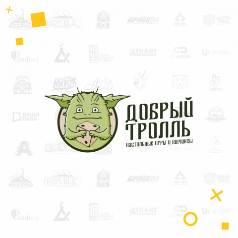 Логотип для компании настольных игр и комиксов
