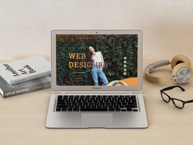 portfolio design, landing page