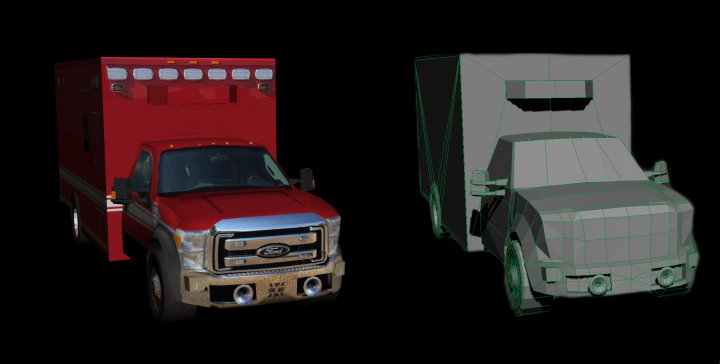FORD F550 (LowPoly)