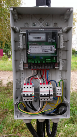 Сборка уличного щита