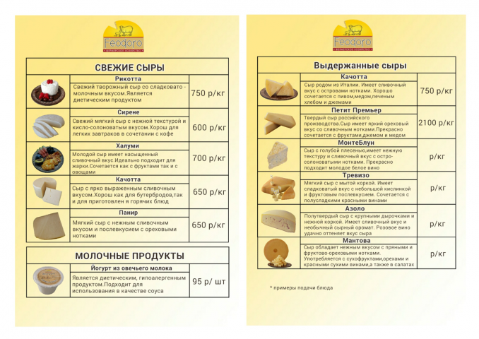 ПРАЙС лист