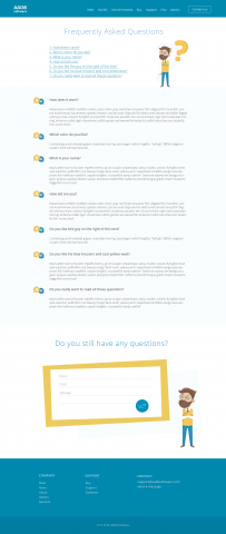 Разработка дизайна сайта AADB Software. Page 2