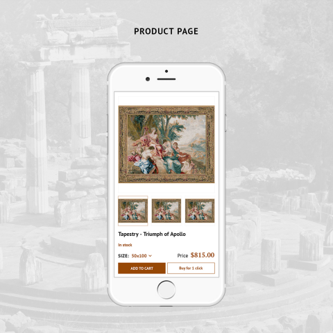 Интернет-магазин по продаже гобеленов