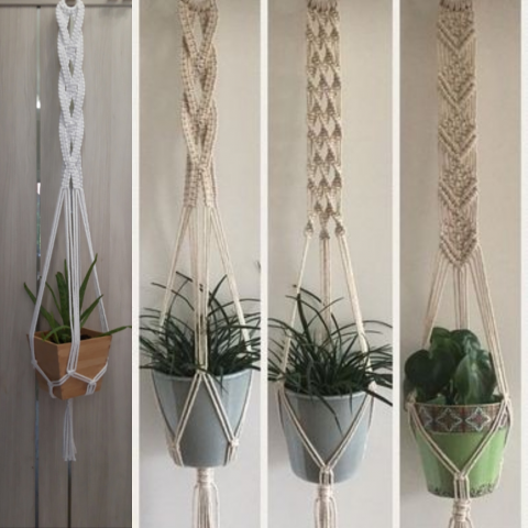 Кашпо для цветов(макраме)