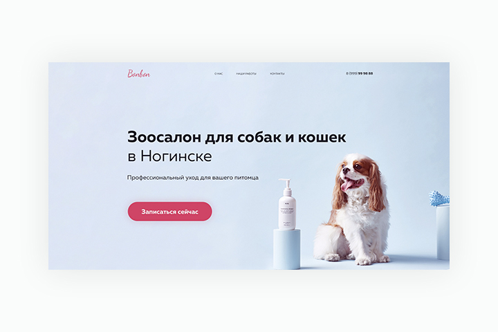 LANDING PAGE – ЗООСАЛОН
