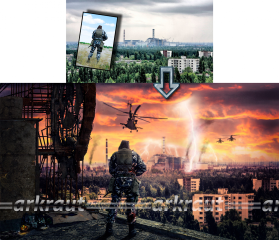 Коллаж "Shadow of Chernobyl"