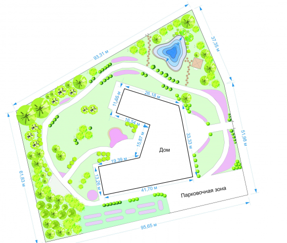 Генеральный план частного участка