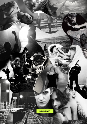 Растровый локальный принт коллаж