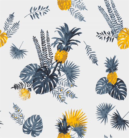 Векторный паттерн Тропики и листья