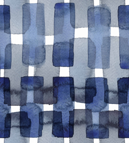 Растровый акварельный принт Геометрия