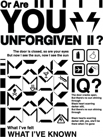 Векторный шрифтовой принт Unforgiven