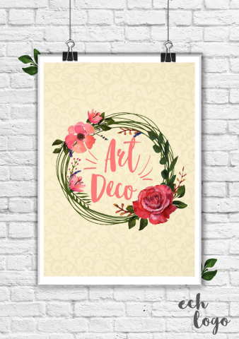 Логотип для мастерской Art Deco