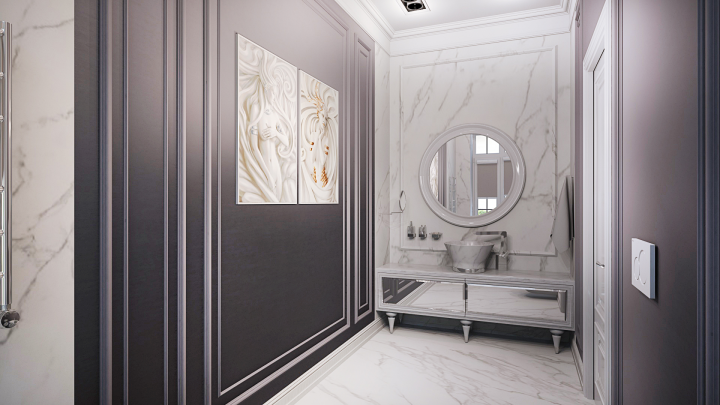 Ванная в загородном доме